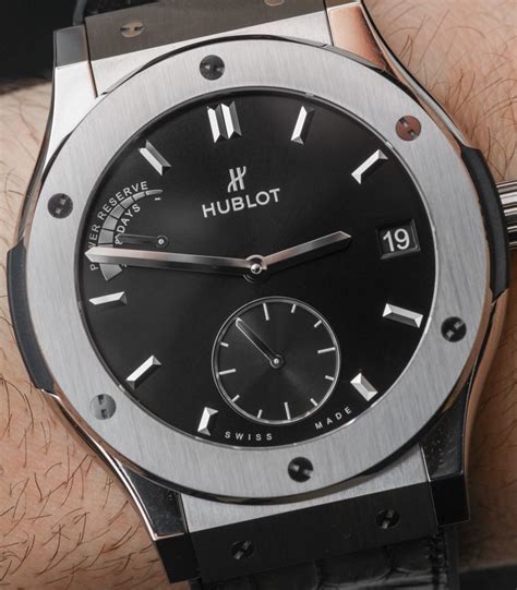 hublot power reserve titanium 45 mm|Hublot Classic Fusion Power Reserve Titanium Watch Review.